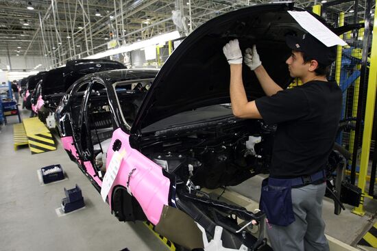 Nissan car plant in St. Petersburg