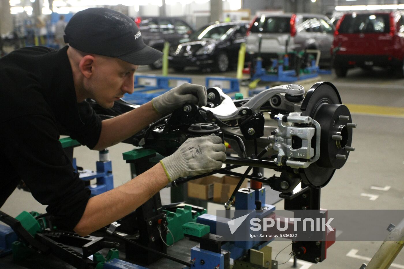 Nissan car plant in St. Petersburg