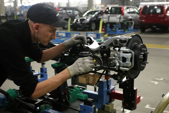 Nissan car plant in St. Petersburg