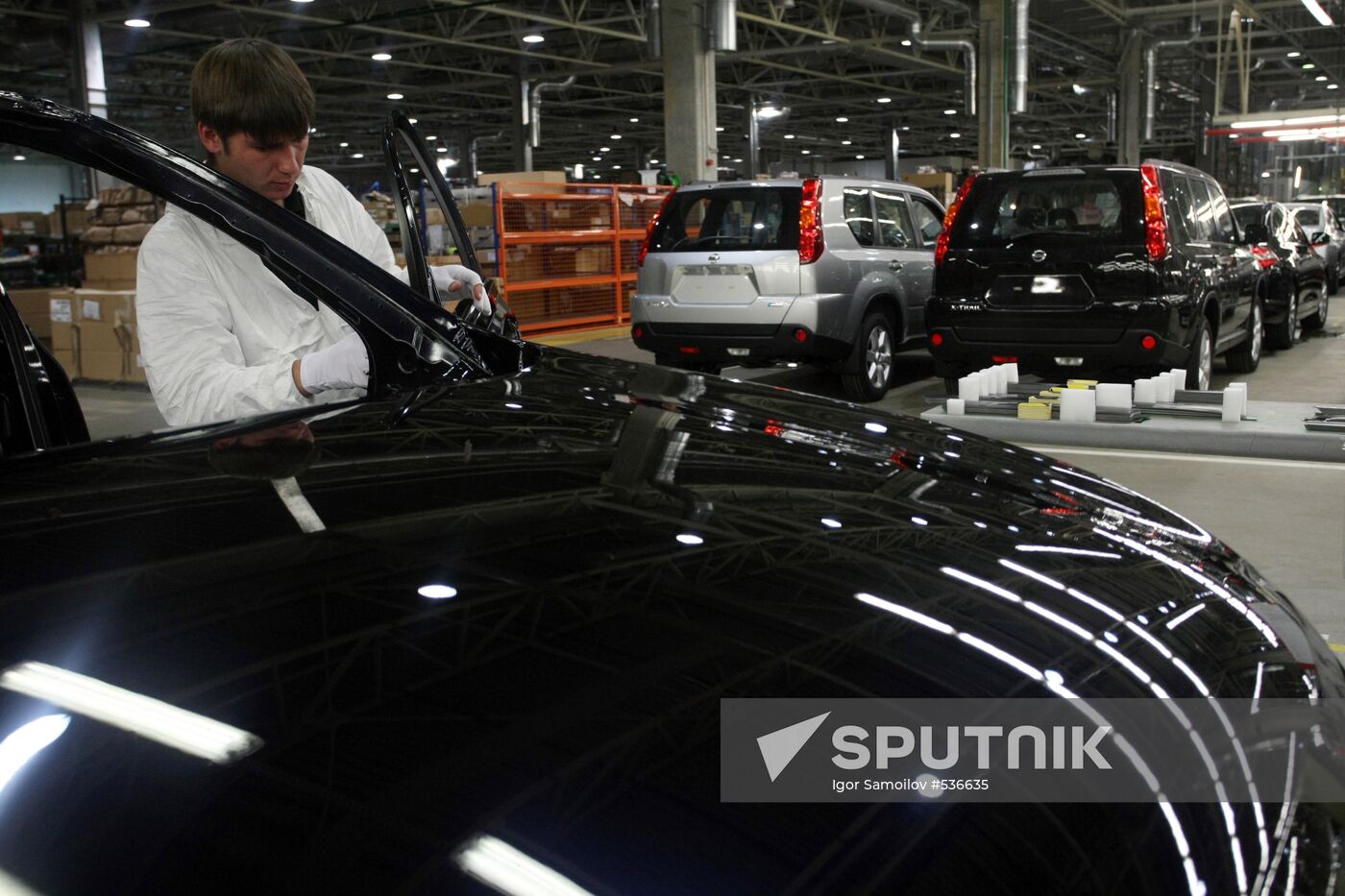 Nissan car plant in St. Petersburg