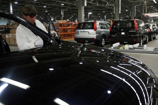 Nissan car plant in St. Petersburg