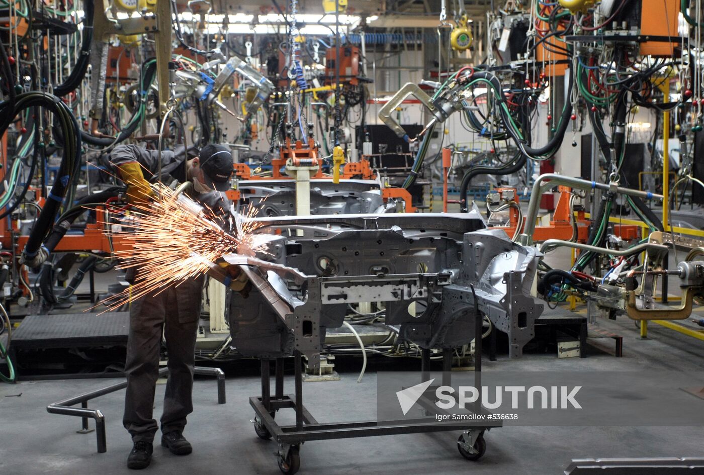 Nissan car plant in St. Petersburg