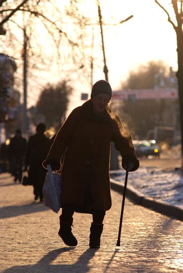 Frosts in Veliky Novgorod
