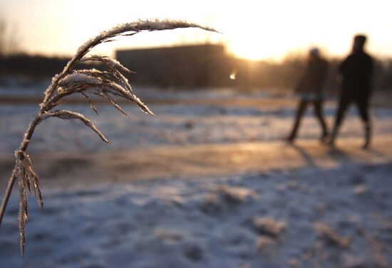 Frosts in Veliky Novgorod