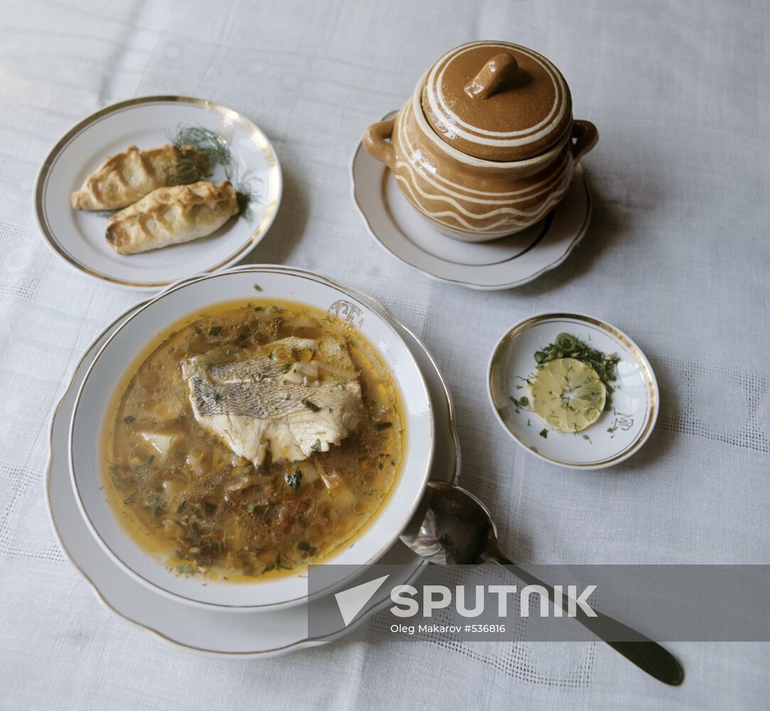 Slavic fish soup and Moscow kulebyaka