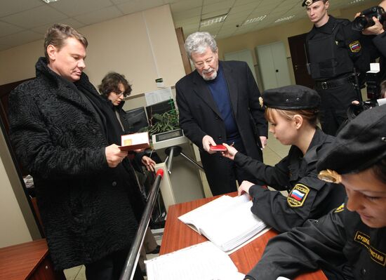 Actor Vladislav Galkin in Presnensky Court