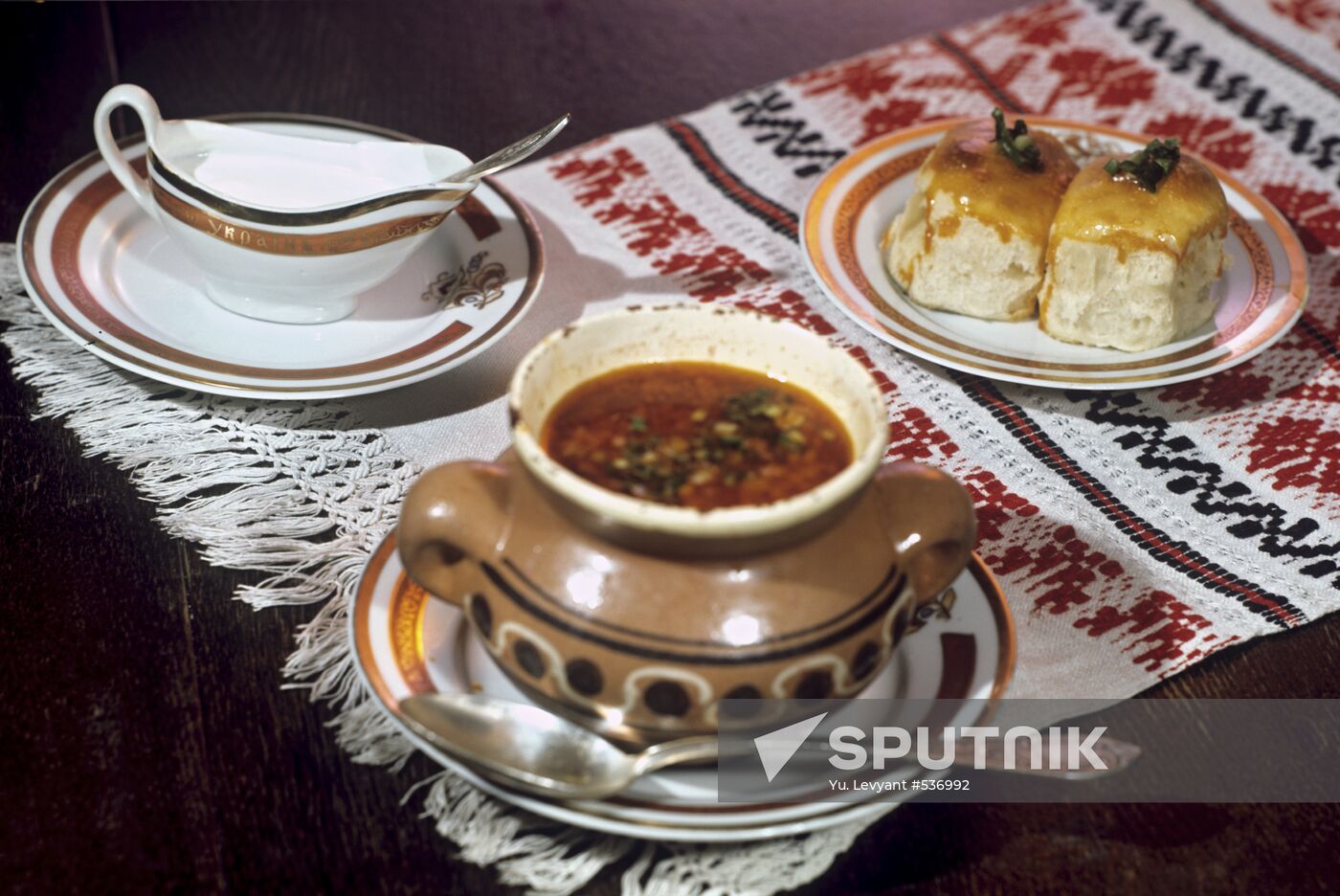 Ukrainian Borshch soup