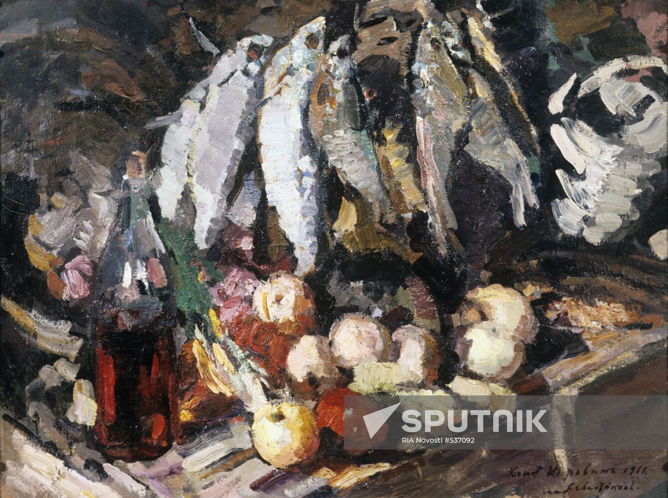 Konstantin Korovin's Fish, Fruit and Wine
