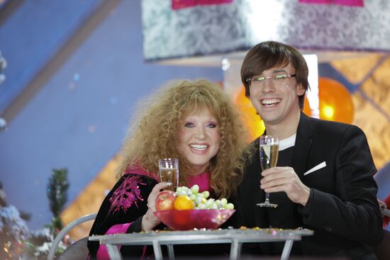 Singer Alla Pugachova and Maxim Galkin