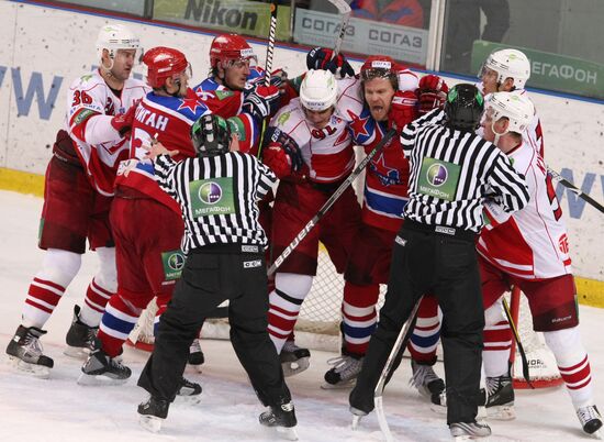 Kontinental Hockey League, CSKA 2-1 Spartak