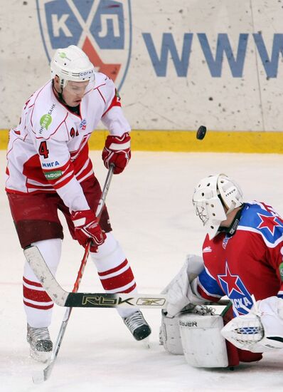 Kontinental Hockey League, CSKA (Moscow) 2-1 Spartak (Moscow)