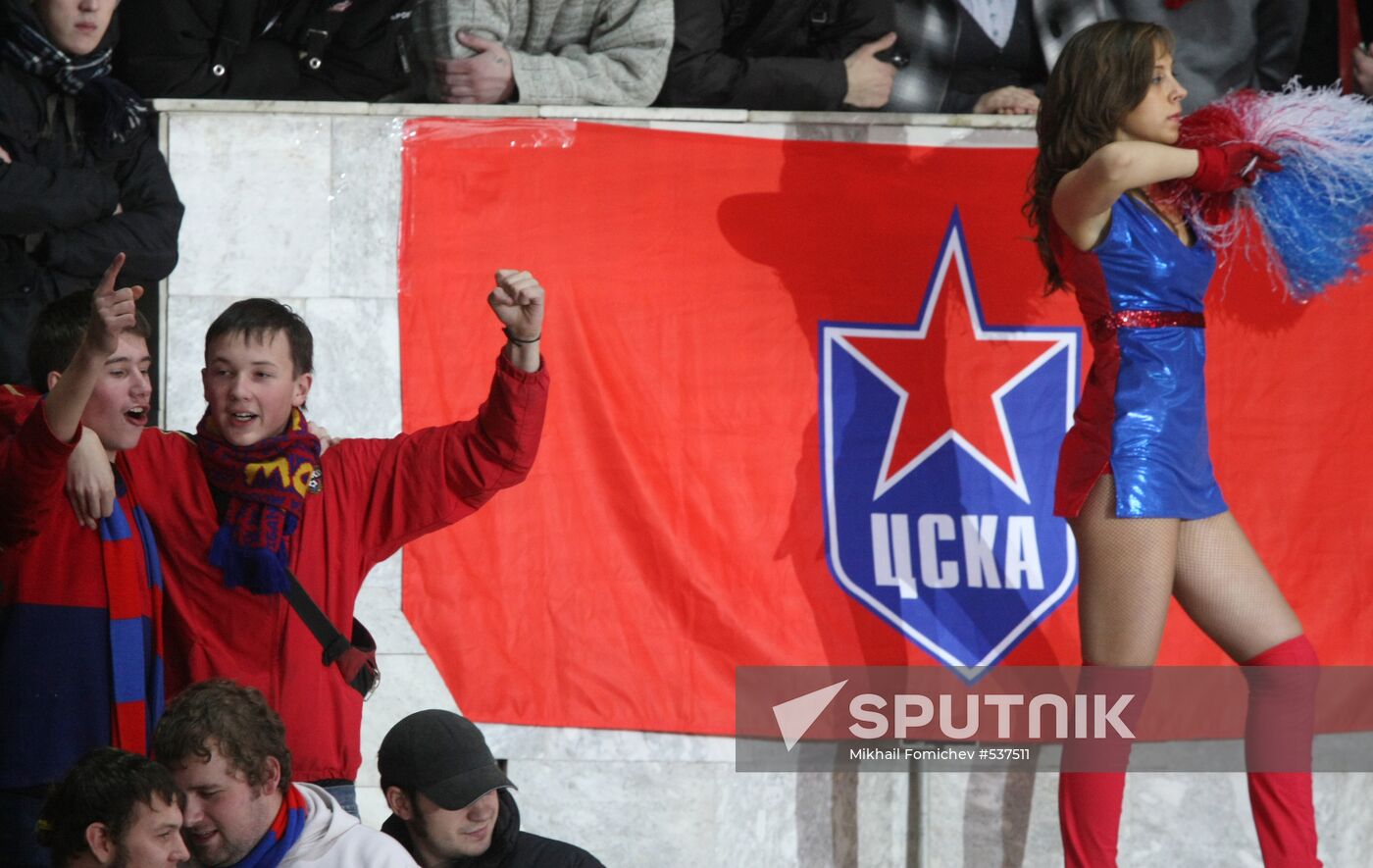 Kontinental Hockey League, CSKA (Moscow) 2-1 Spartak (Moscow)