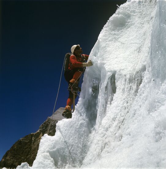 Mountain-climber in the Pamirs
