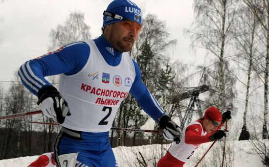 Sprint race winner Alexei Petukhov