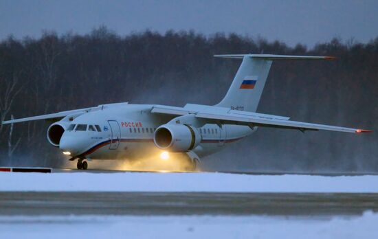 First passenger flight of An-148 jet aircraft