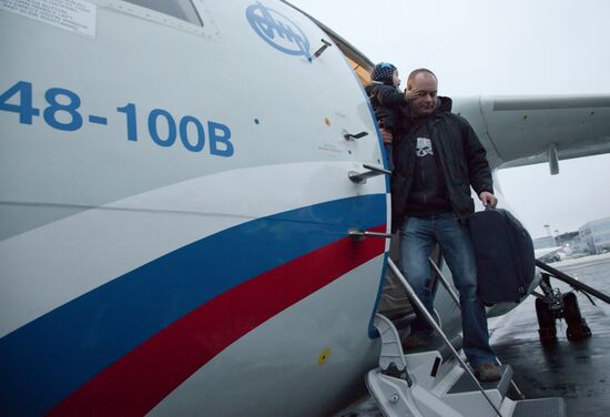 First passenger flight of An-148 jet aircraft