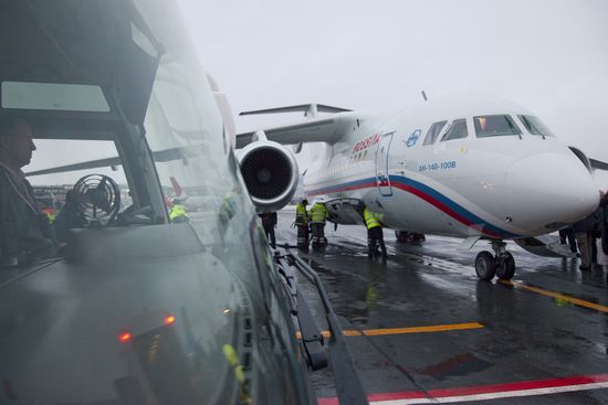 First passenger flight of An-148 jet aircraft