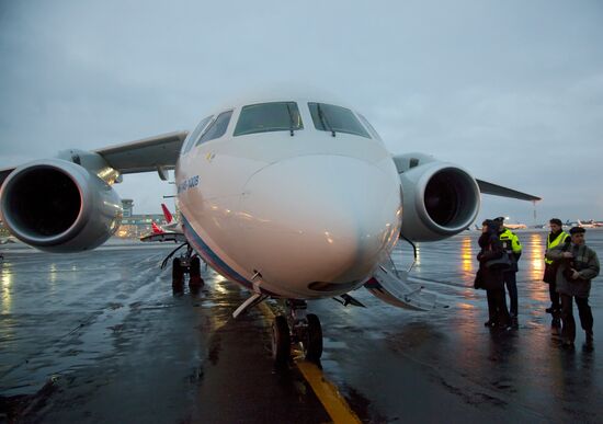 First passenger flight of An-148 jet aircraft