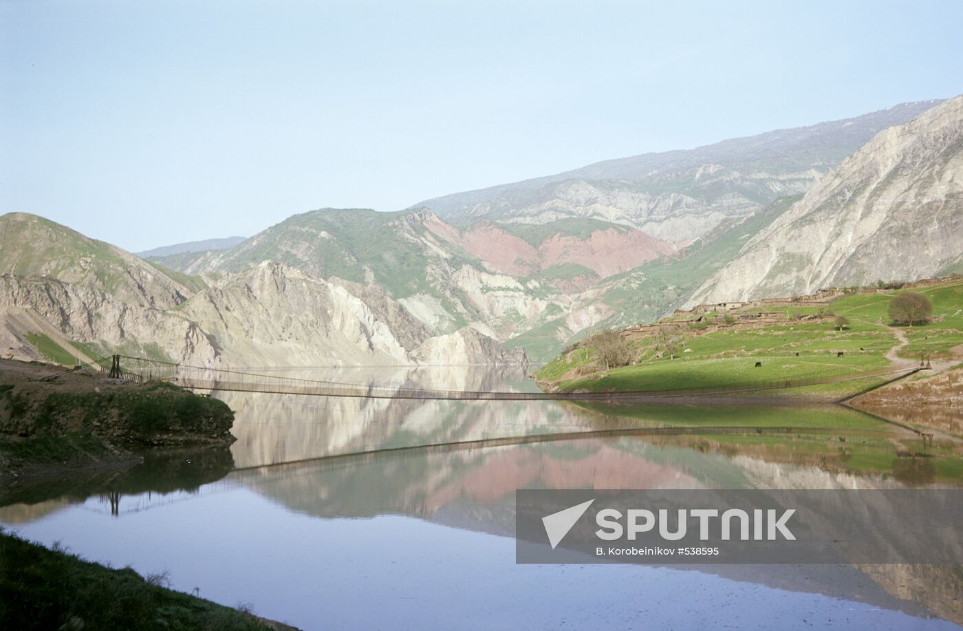 Vakhsh River in Tajik SSR