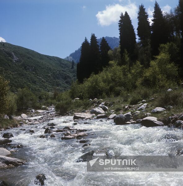Malaya Almatinka river in Kazakh SSR