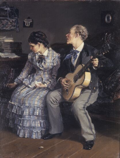 "Sorrowful Song" painting