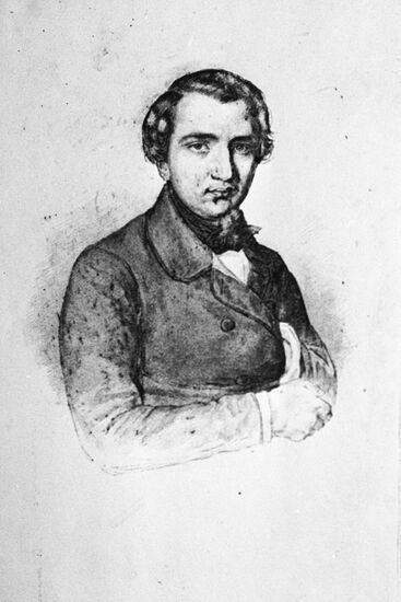 Adolescent portrait of Ivan Turgenev