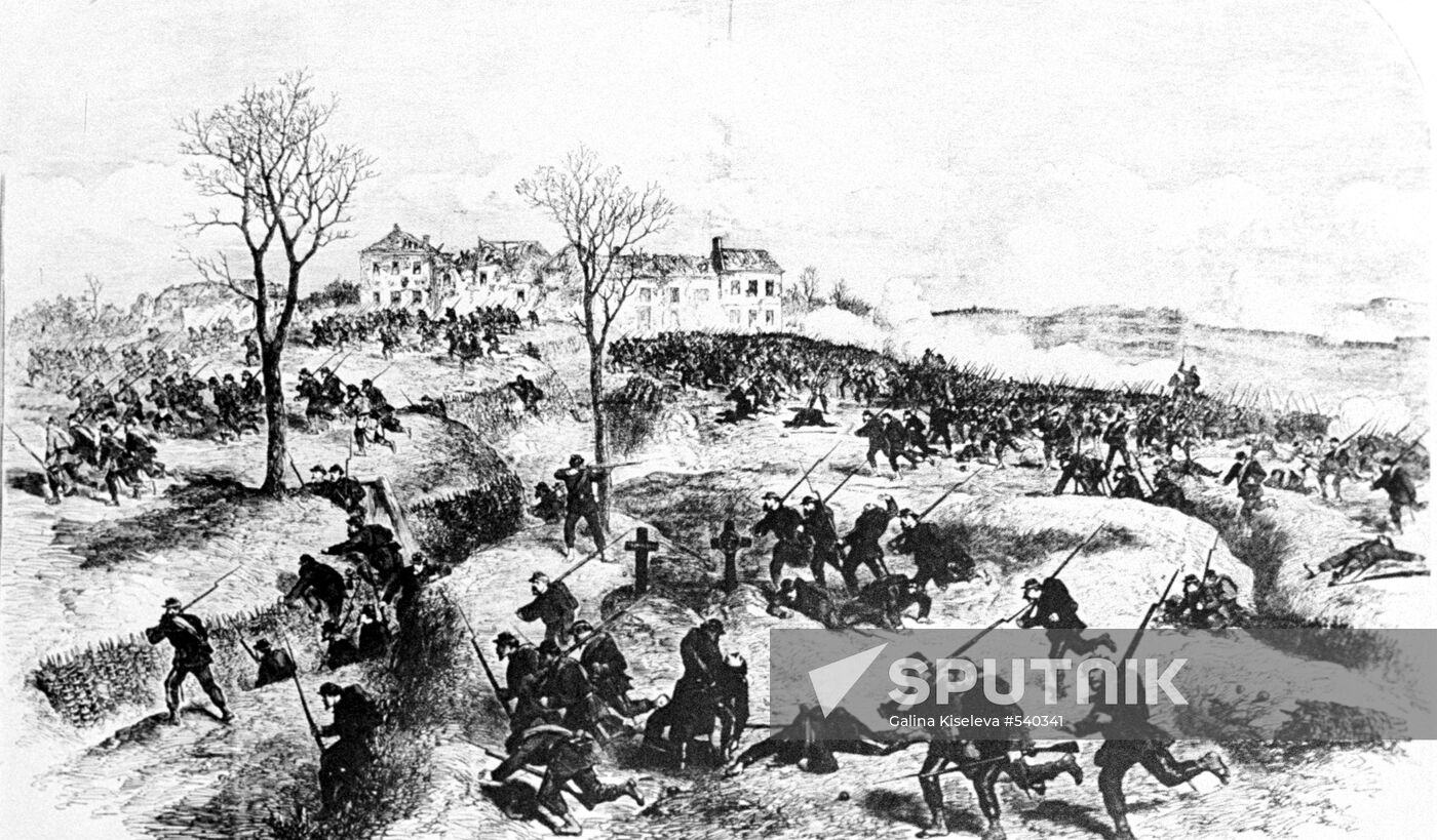 "The Battle at Plateau Chatillon and Retreat of Commune's Troops