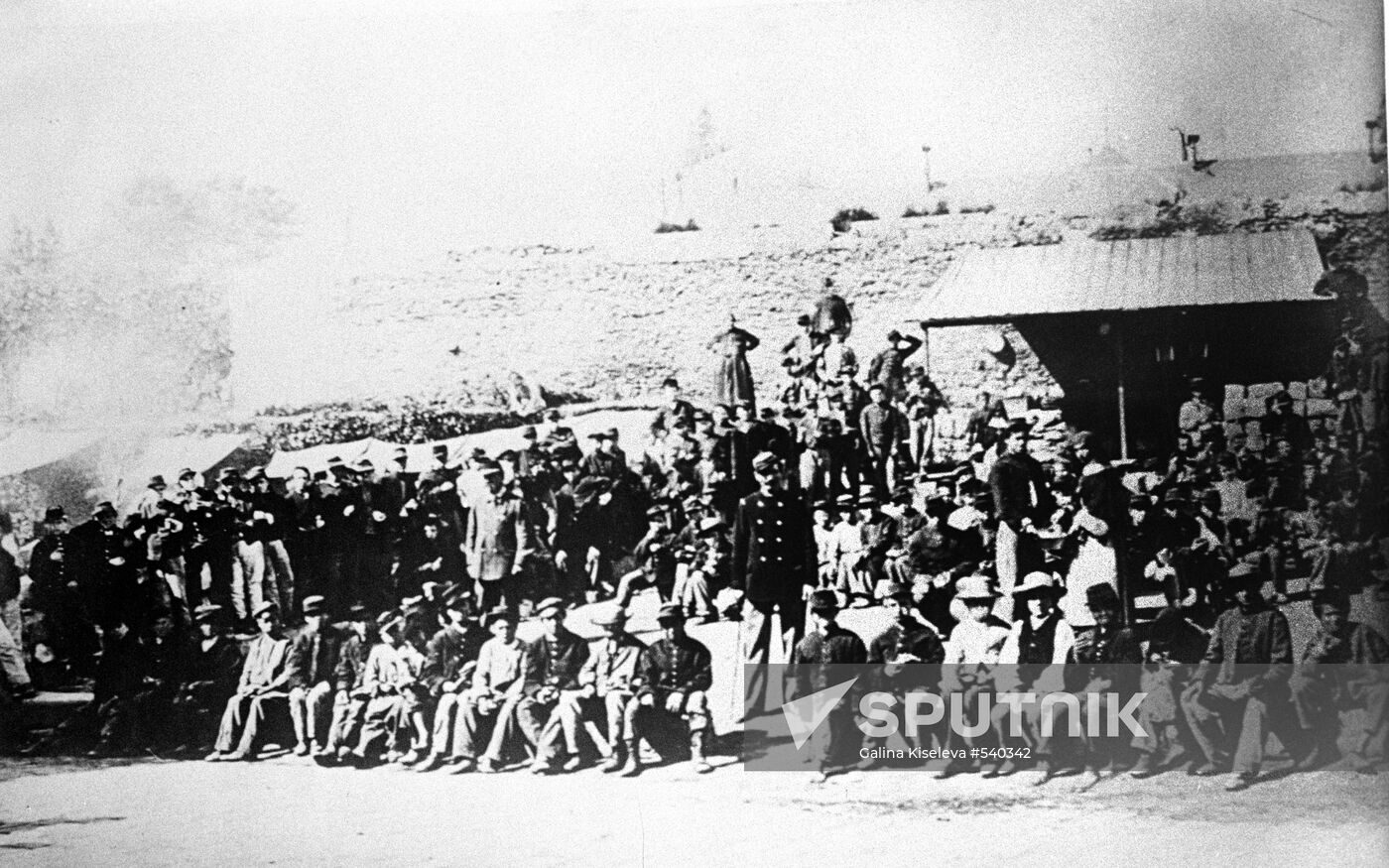 Children-members of Paris Commune in prison