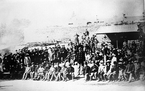 Children-members of Paris Commune in prison