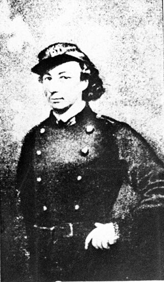 Louise Michel wearing national guards' costume