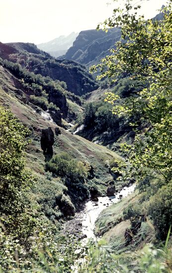 The lower reaches of the Geizernaya River
