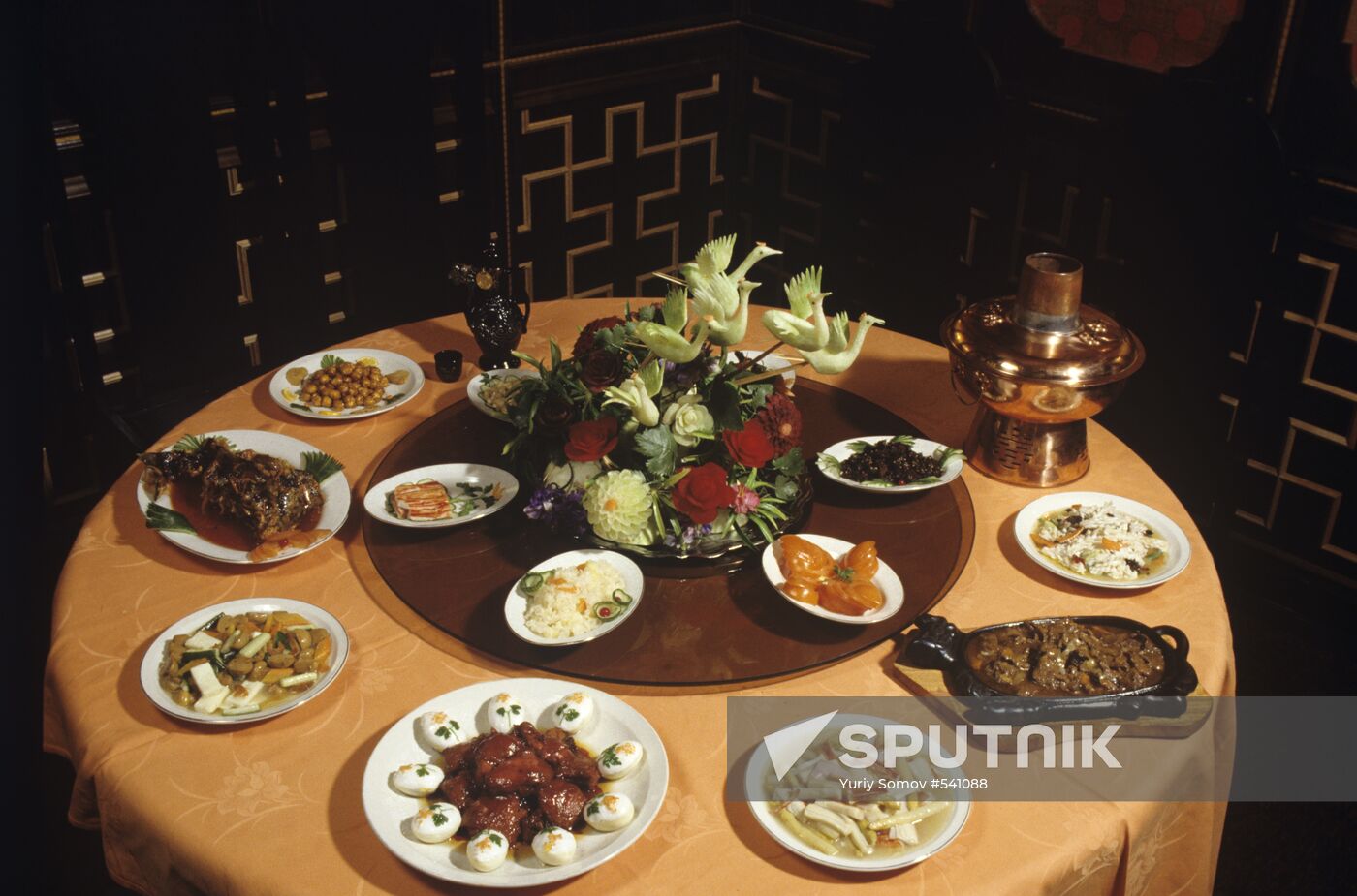 Dishes of Golden Dragon restaurant