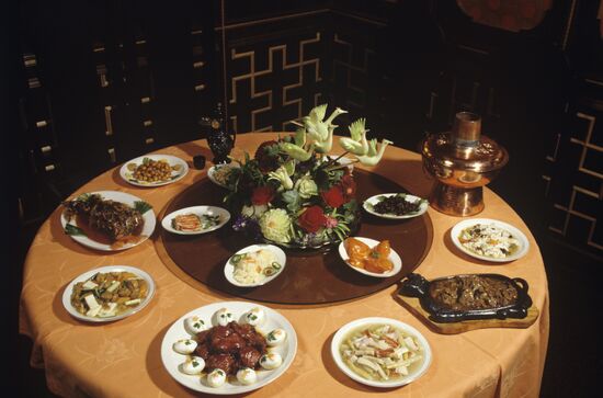 Dishes of Golden Dragon restaurant