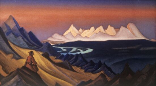 Reproduction of "Tang-la. Song of Shambhala" by Nicholas Roerich
