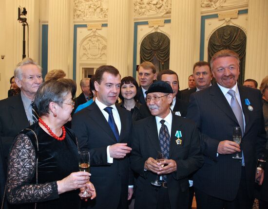 Dmitry Medvedev presents state awards at the Kremlin