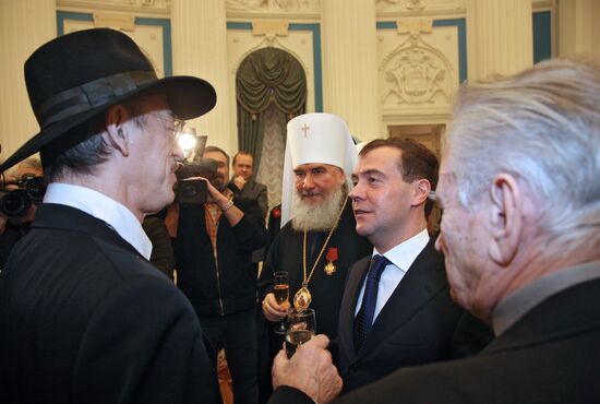 Dmitry Medvedev presents state awards at the Kremlin