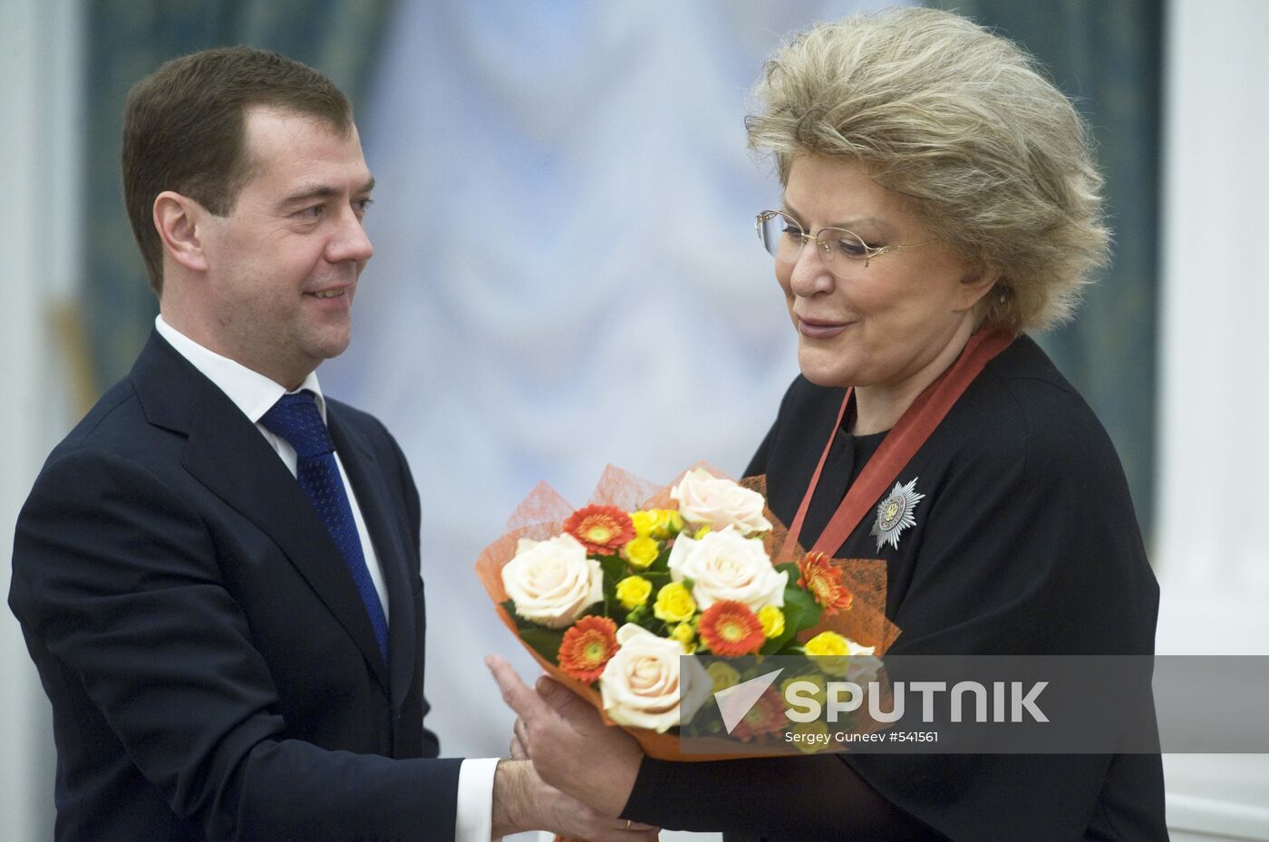 Dmitry Medvedev presents state awards at the Kremlin