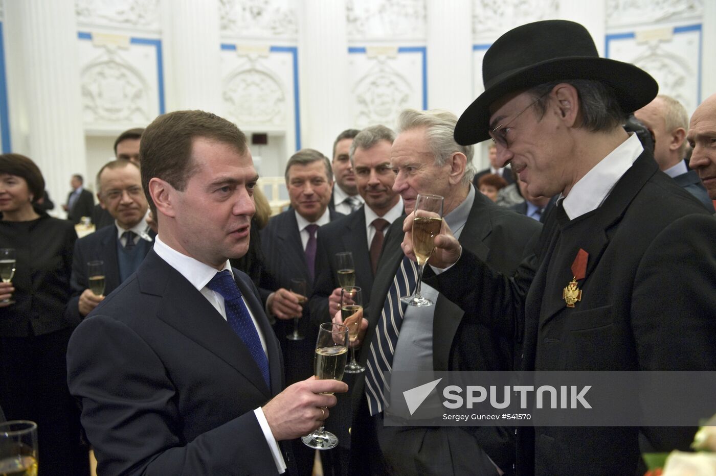 Dmitry Medvedev presents state awards at the Kremlin