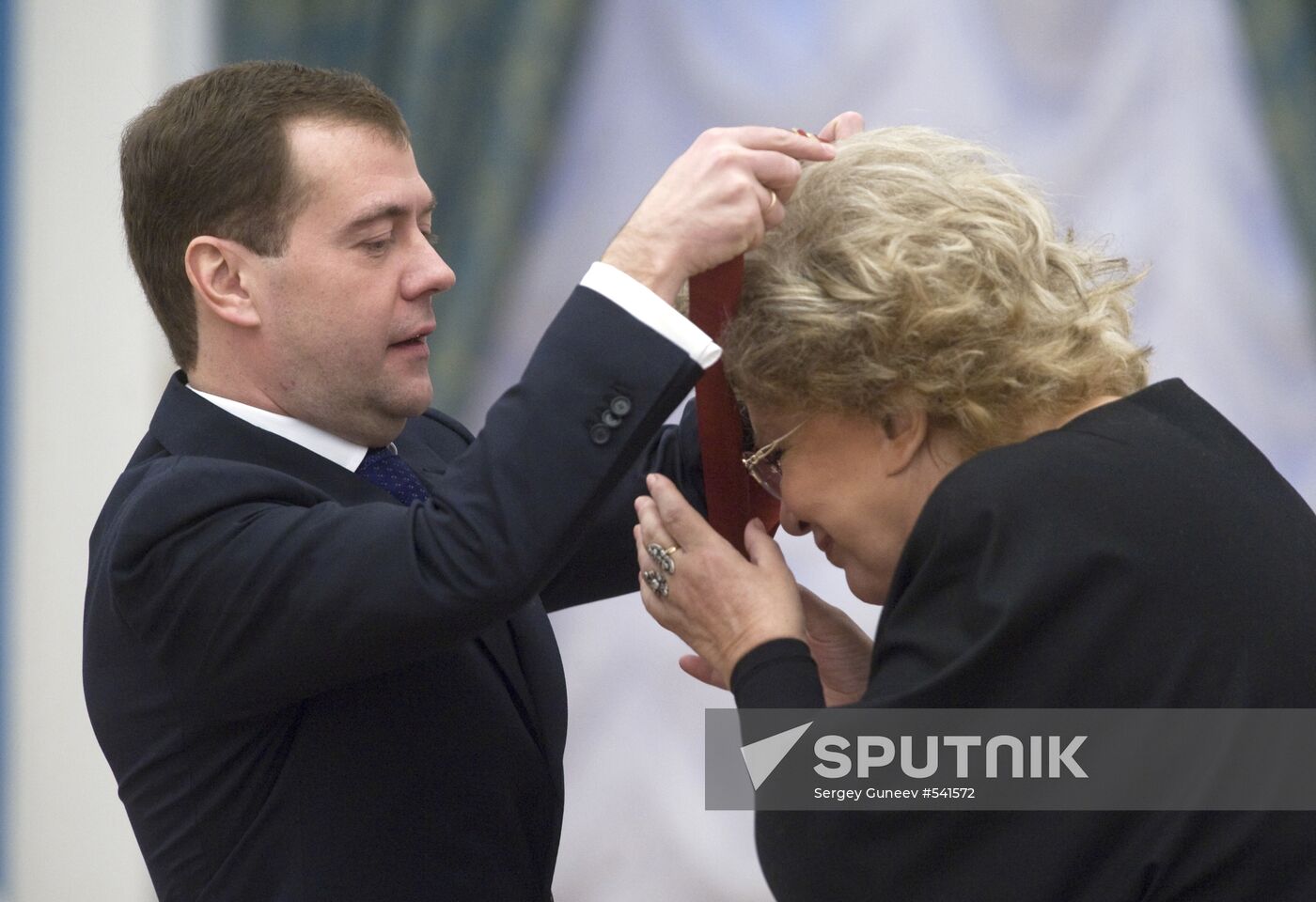 Dmitry Medvedev presents state awards at the Kremlin