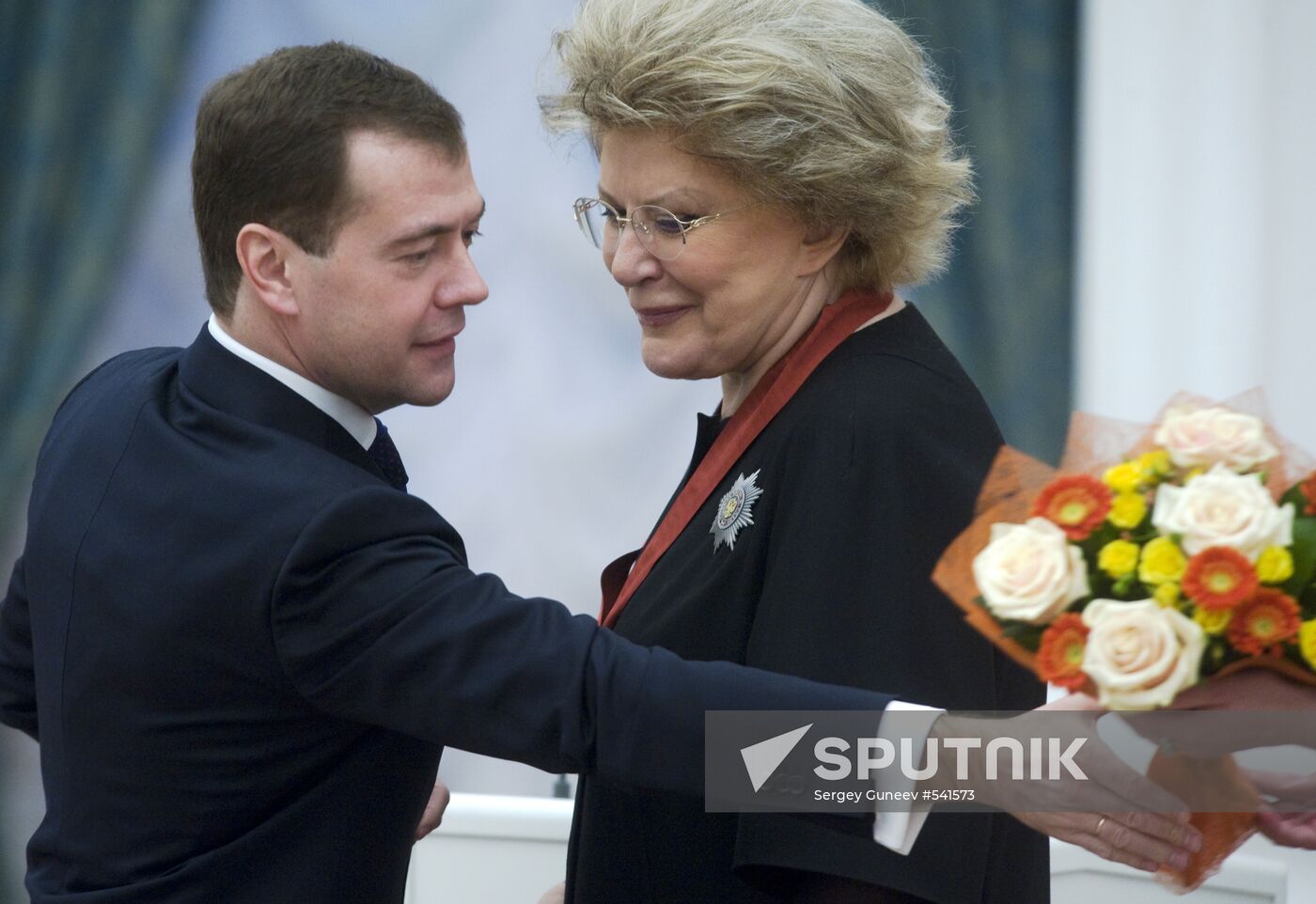 Dmitry Medvedev presents state awards at the Kremlin