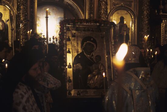 The Iveron icon of the Virgin