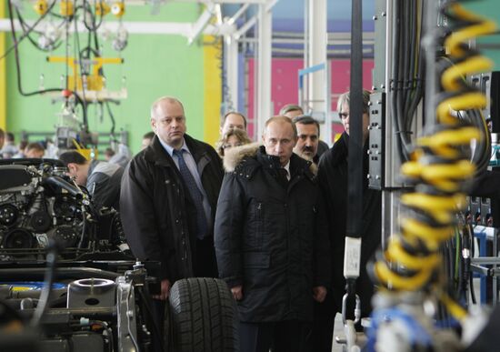 Russian Prime Minister Vladimir Putin visiting SOLLERS -- Far Ea