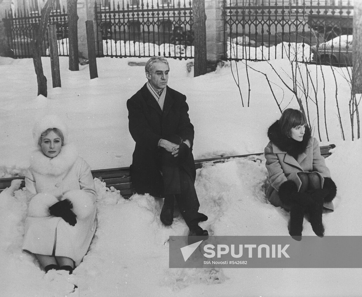 Actors Z.Gerdt, A.Larionova and O. Gobzeva