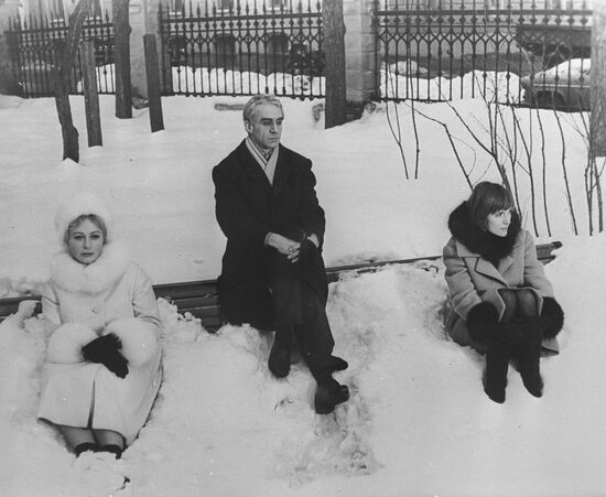 Actors Z.Gerdt, A.Larionova and O. Gobzeva
