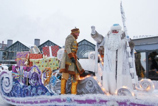 Russia's number one Father Frost visits St. Petersburg