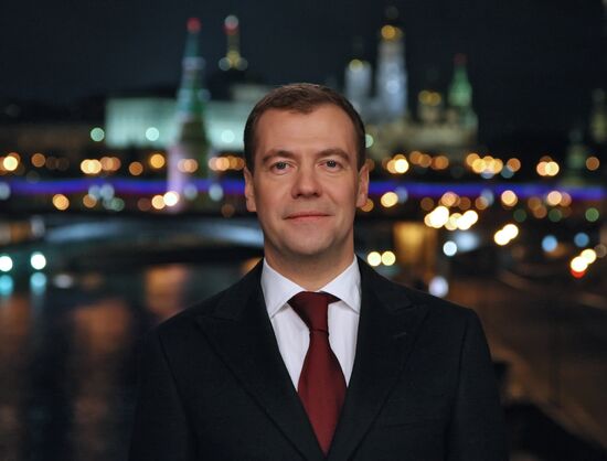 Dmitry Medvedev. Address. New Year's Eve