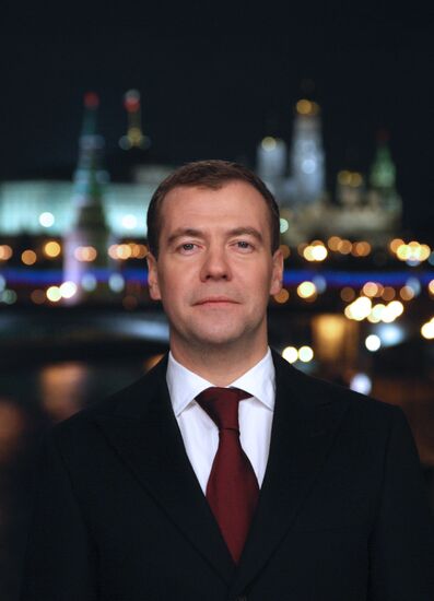 Dmitry Medvedev. Address. New Year's Eve