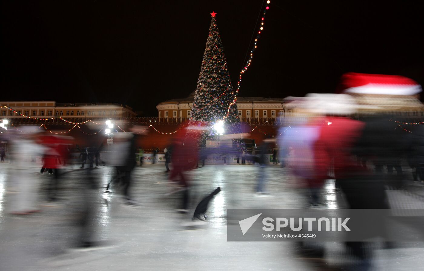 New Year celebration on Red Square, Moscow