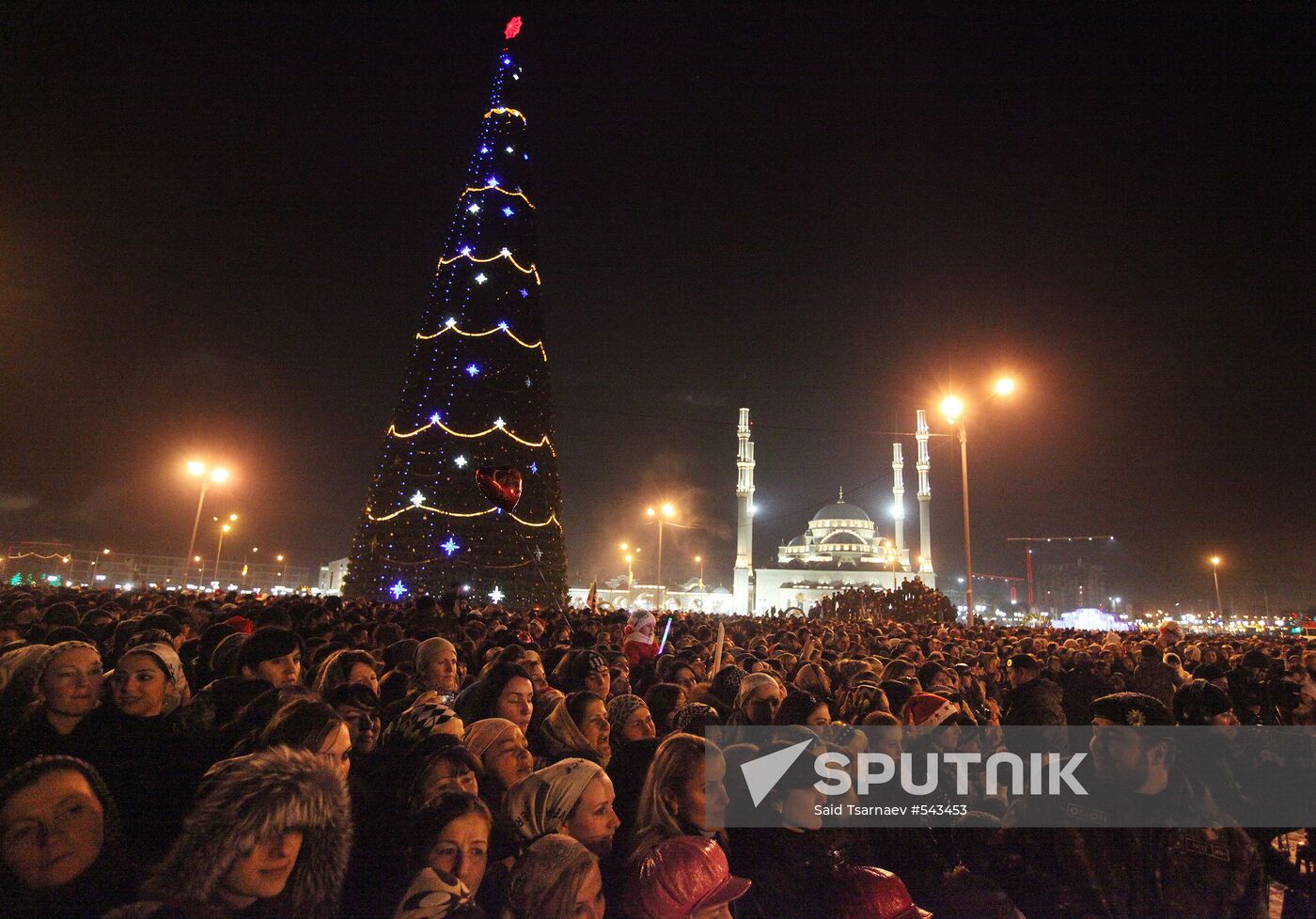 New Year celebration in Grozny