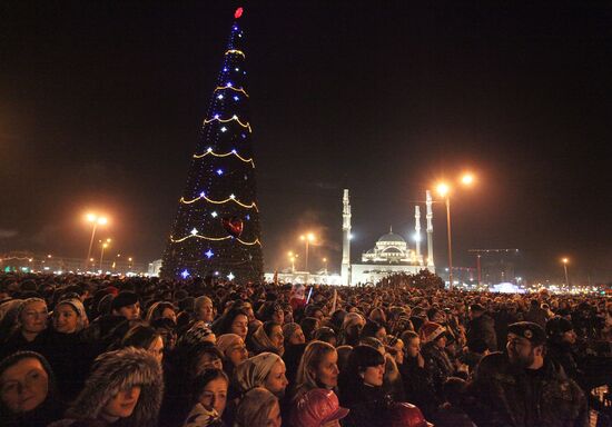 New Year celebration in Grozny